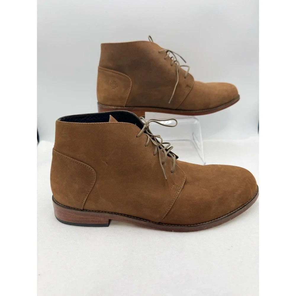 Nisolo Everyday Chukka Boots Mens 10 Tobacco Leather Casual Business‎
